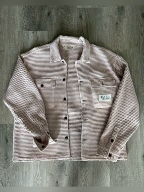 Brain Dead Waffle Snap Front Shirt